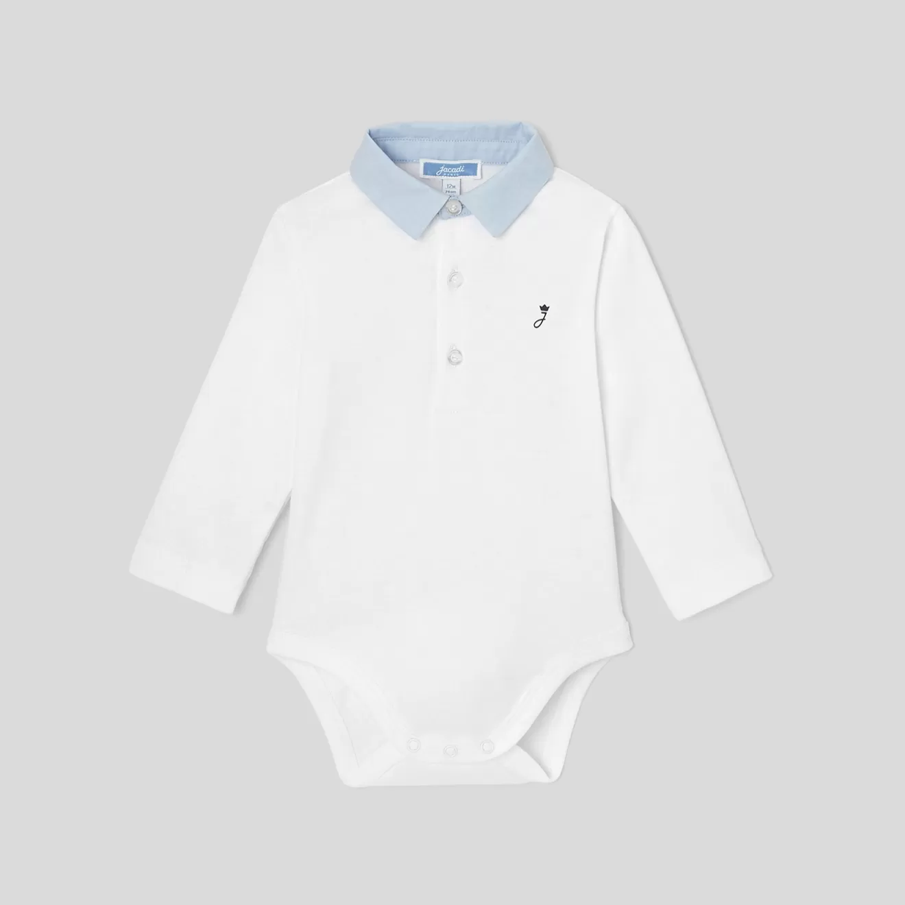 BOY Jacadi Bodysuits | Baby boy bodysuit with Oxford collar