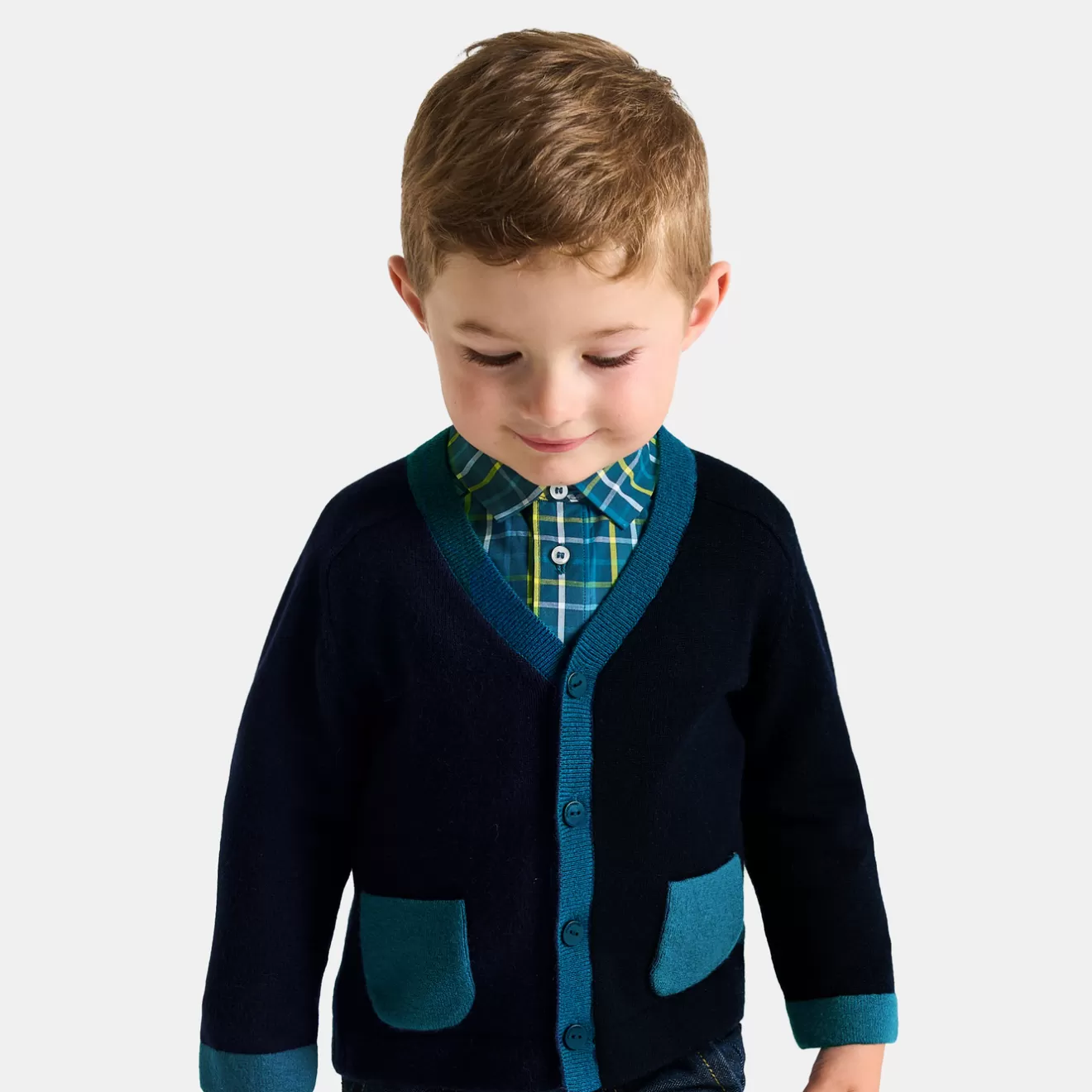 BOY Jacadi Sweaters, Sweatshirts And Cardigans | Baby boy color block cardigan
