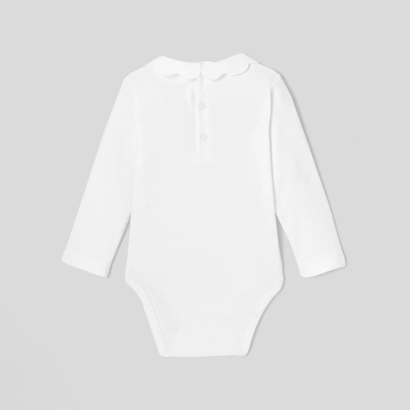 Jacadi Bodysuits | Baby girl bodysuit with scalloped collar
