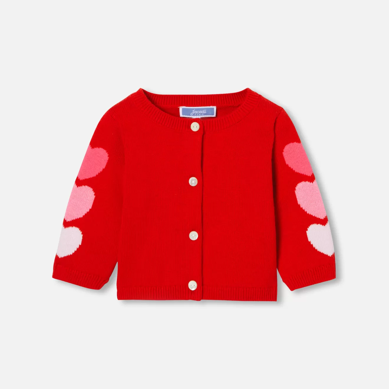Jacadi Jumpers, Sweatshirts And Cardigans | Baby girl cardigan with hearts