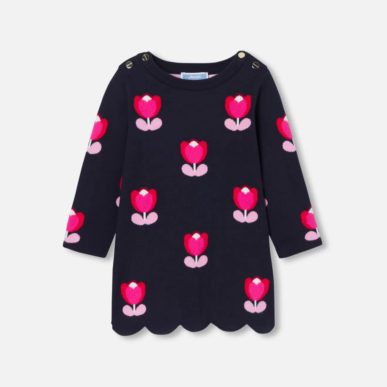 Jacadi Dresses | Baby girl long sleeves dress