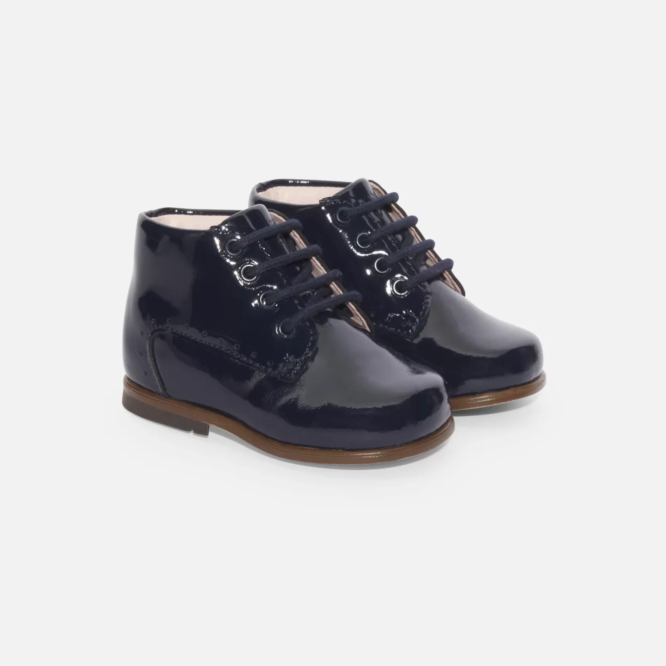 Jacadi Ankle & Lined Boots | Baby girl patent leather booties