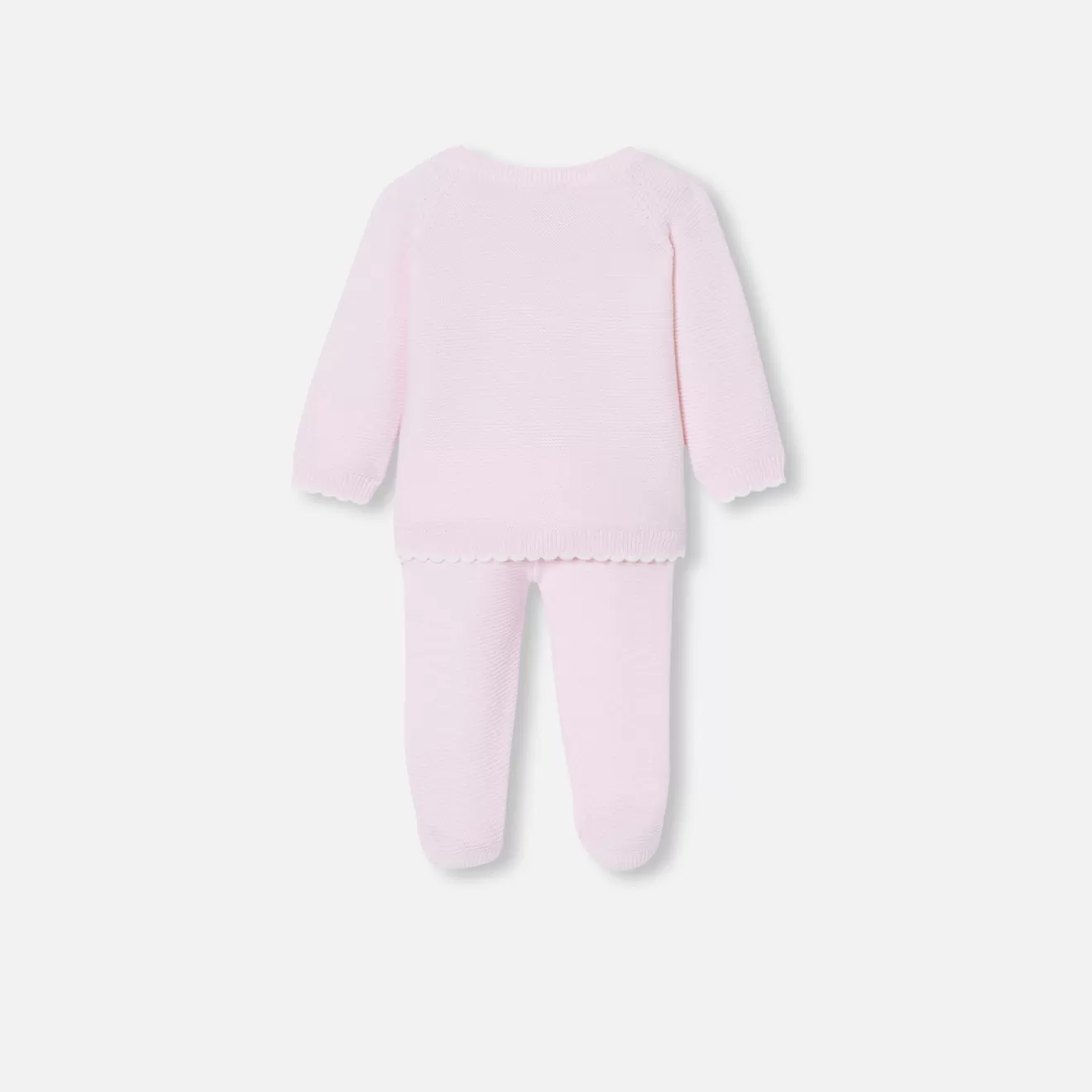 Jacadi Bloomers, Overalls And Sets | Baby girl set in garter stitch
