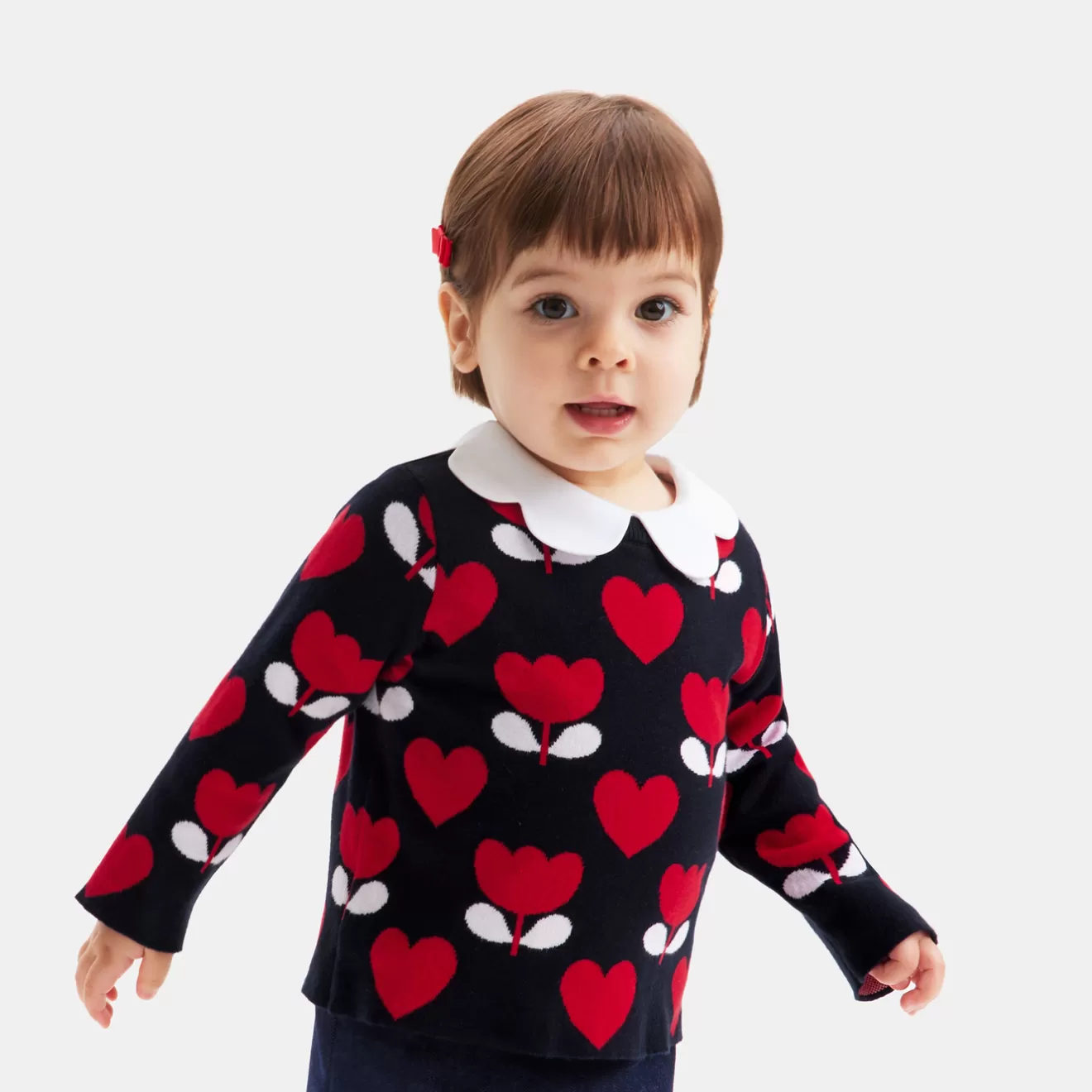 Jacadi Cardigans, Sweaters And Sweatshirts | Baby girl sweater in jacquard knit