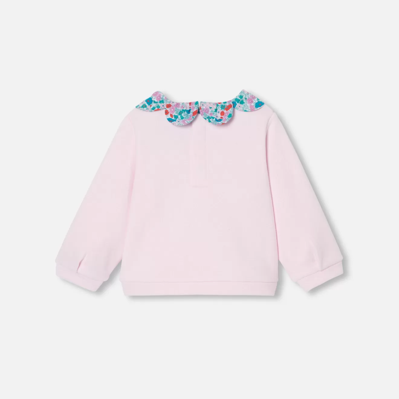 Jacadi Cardigans, Sweaters And Sweatshirts | Baby girl sweatshirt with Liberty fabric collar