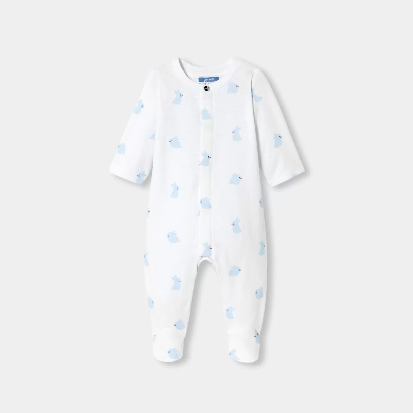 BOY Jacadi Pajamas | Baby pajamas in fleece with a bunny pattern