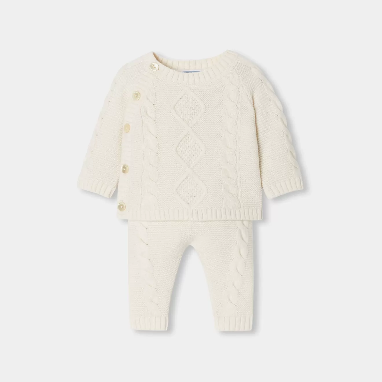 Jacadi Bloomers, Overalls And Sets | Baby set in cable knit