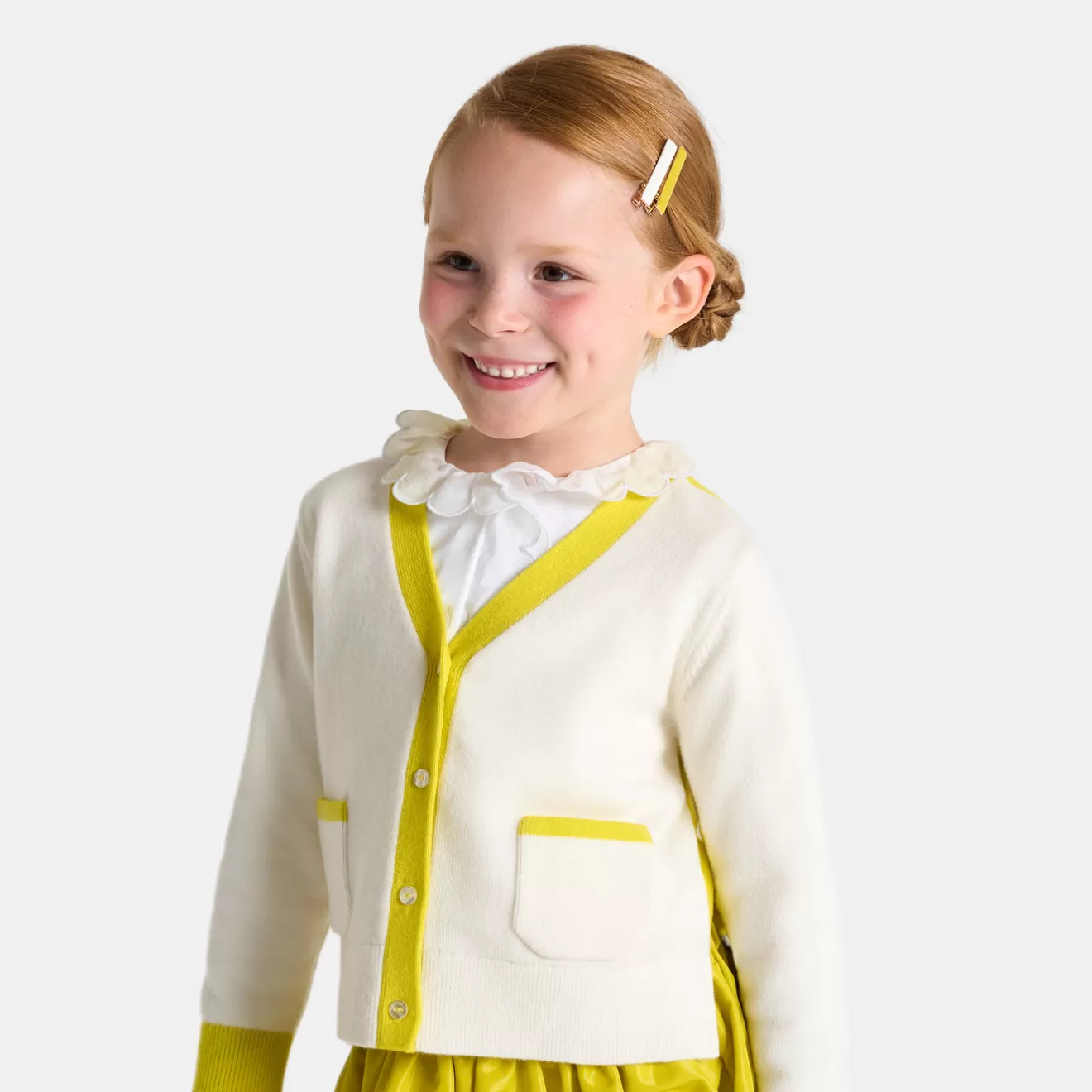 Jacadi Cardigans, Sweaters And Sweatshirts | Girl color block cardigan
