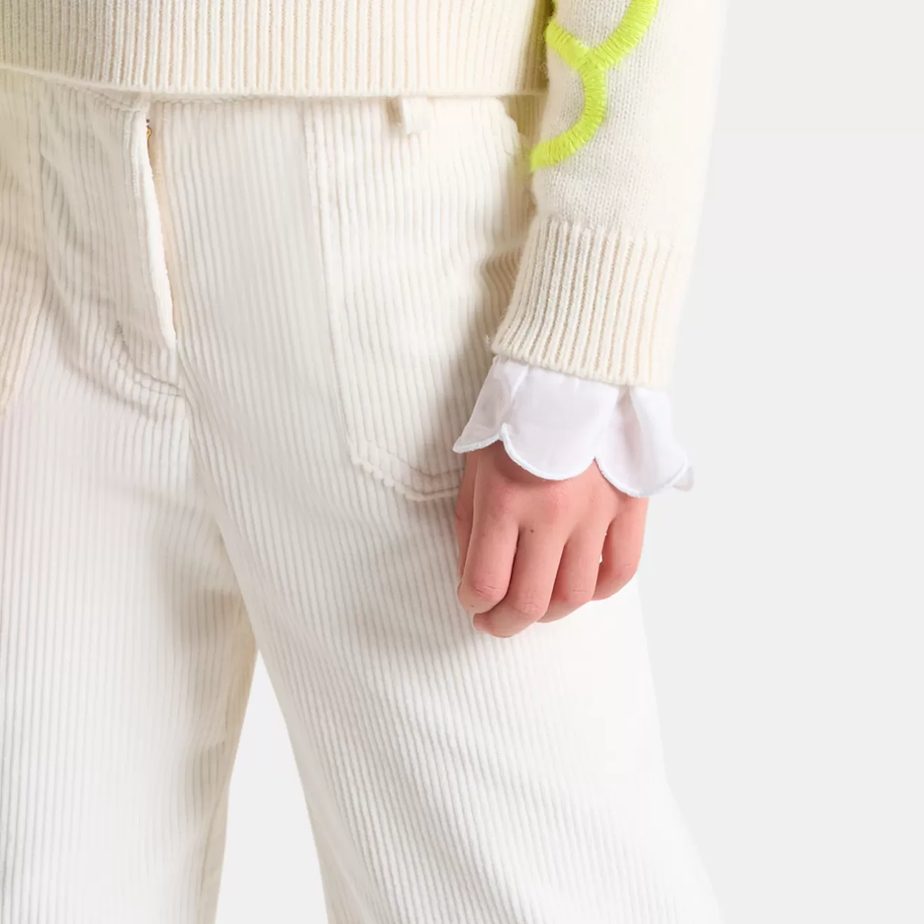 Jacadi Pants And Sweatpants | Girl corduroy wide-leg trousers
